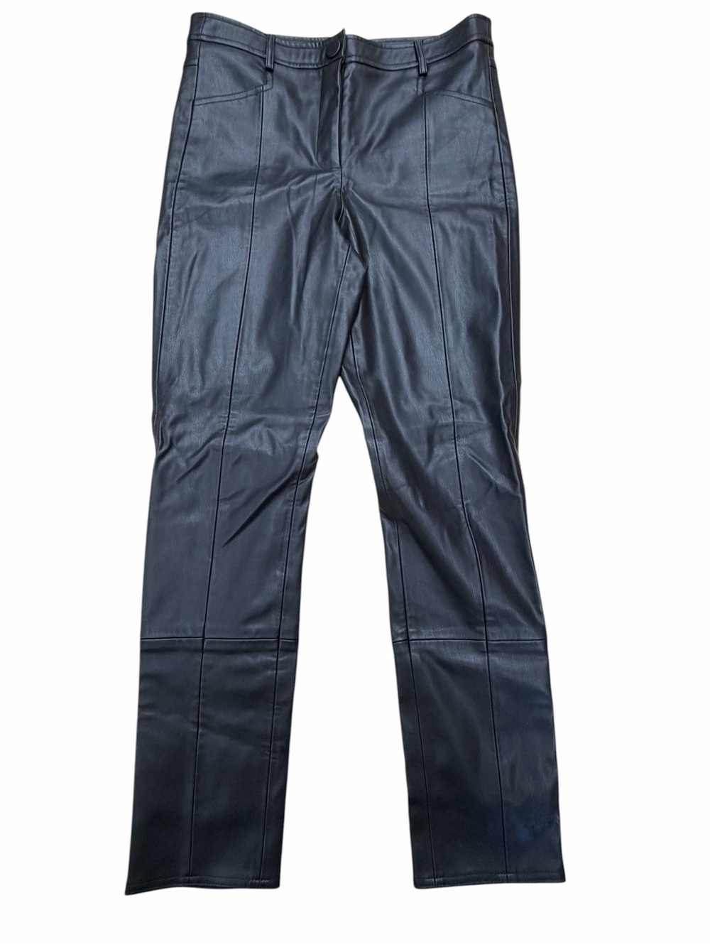 B_1 MILLY Rue Faux Leather Pants in Black
